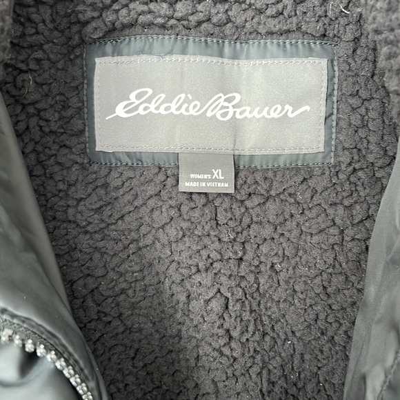 Eddie Bauer Classic Down Parka Black XL - Picture 2 of 5